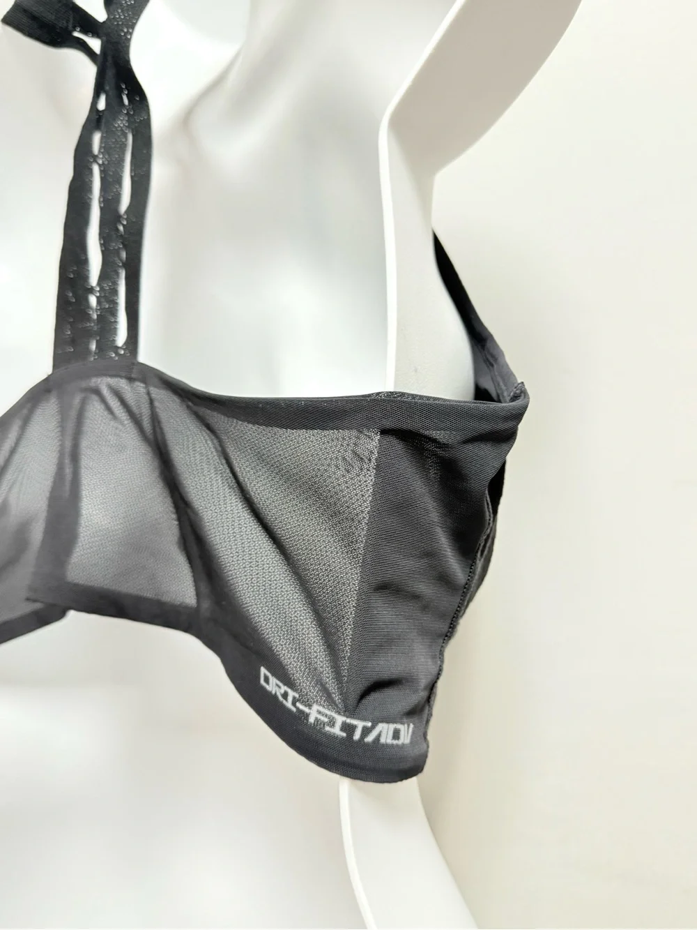 Nike Black Mesh Cutout Racerback Sports Bra